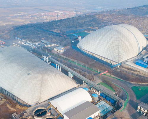 清露金華節能科技 山東鋼廠環保氣膜結構工程設計、施工與高清應用解析